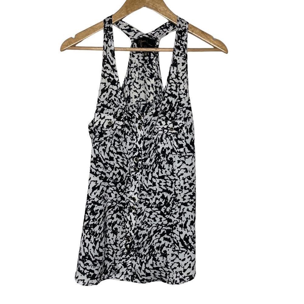 Yumi‎ Kim myla tank top button down white and black